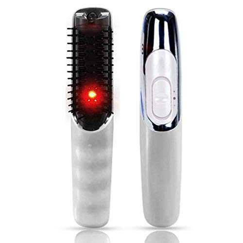 Pelo peine eléctrico cuero cabelludo masajeador infrarrojo caliente negro Peine pelo recto peine multifuncional Home COMB