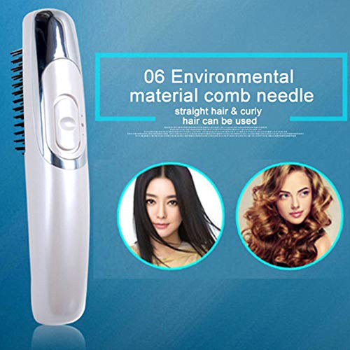 Pelo peine eléctrico cuero cabelludo masajeador infrarrojo caliente negro Peine pelo recto peine multifuncional Home COMB