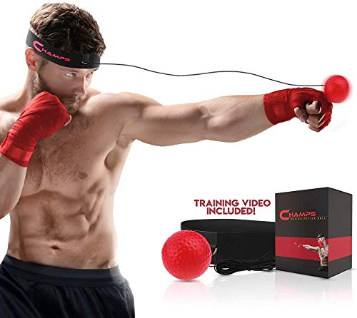Pelota para Entrenamiento de Reflejos Champs – Equipo Boxeo MMA Velocidad de Lucha, Velocidad de Reacción, Coordinación de Ojos y Manos Entrenamiento Alternativo de Reflejos (Pro) Pelota para Entrenamiento de Reflejos Champs – Equipo Boxeo MMA Velocidad de Lucha, Velocidad de Reacción, Coordinación de Ojos y Manos Entrenamiento Alternativo de Reflejos (Pro)