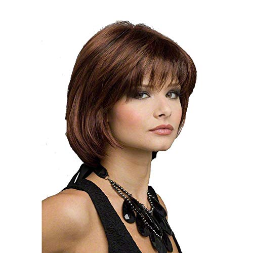 Peluca de dama peluca de alambre de alta temperatura pelucas femeninas folla el pelo largo y recto