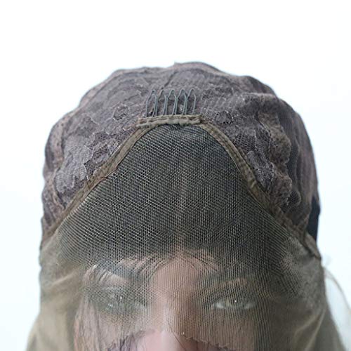 Peluca De TWIFER De Largo,Las Trenzas SintéTicas Atan La Peluca Delantera Con El Pelo Largo Negro/Brown Pelucas Trenzadas Dobles Resistente Al Calor