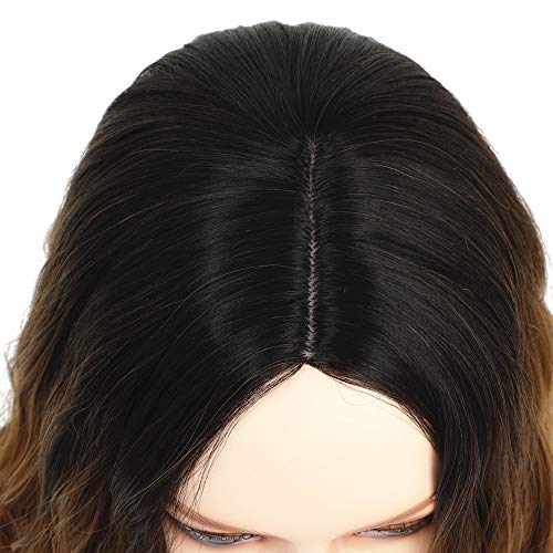 Peluca rubia corta rizada para mujer pelucas pelo natural sinteticas bob negro a rubio 14 inch