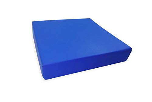 PEPE-COJÍN Antiescaras (42x42x8 cm), Cojín Silla Oficina, Cojin Antiescaras para Silla de Ruedas, Cojín Antiescaras Viscoelástico Memoria, Cojín Postural, Color Azul