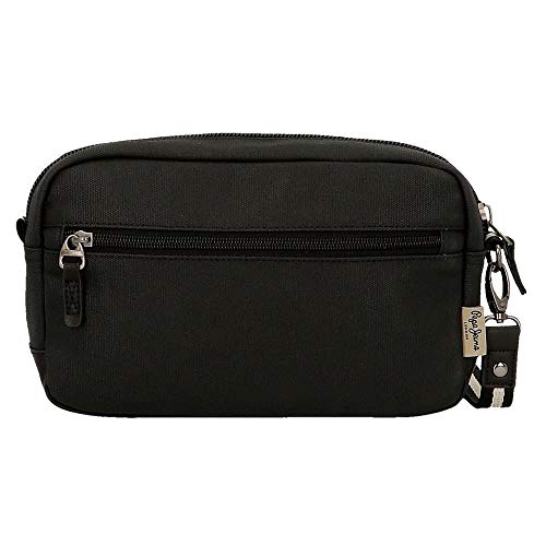 Pepe Jeans, Bolso de Mano, 24 cm, 2.21 litros, Negro