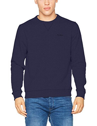 Pepe Jeans Crew Neck Mens PM581140 Sudadera, Azul (Navy 595), X-Small para Hombre