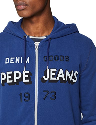 Pepe Jeans OCABA PM581495 Sudadera con Capucha, Azul (Chatham Blue 586), Medium para Hombre