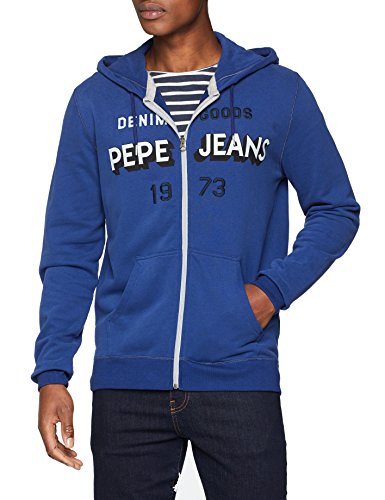 Pepe Jeans OCABA PM581495 Sudadera con Capucha, Azul (Chatham Blue 586), Medium para Hombre