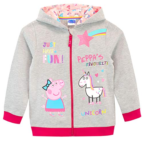 Peppa Pig Conjunto de Sudadera con Capucha y Leggings para Niñas Unicornio Multicolor 2-3 Años