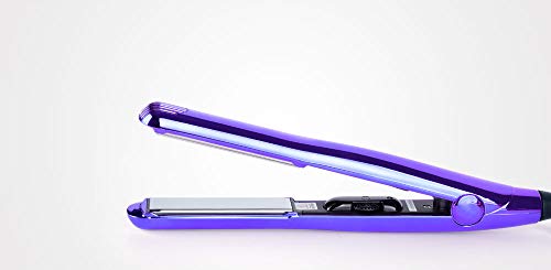 Perfect Beauty Plancha de pelo TITANIUM MIRROR profesional de titanio - Avanzada tecnologia - Control temp. 230 ºC máx. - Especial keratina, color violeta