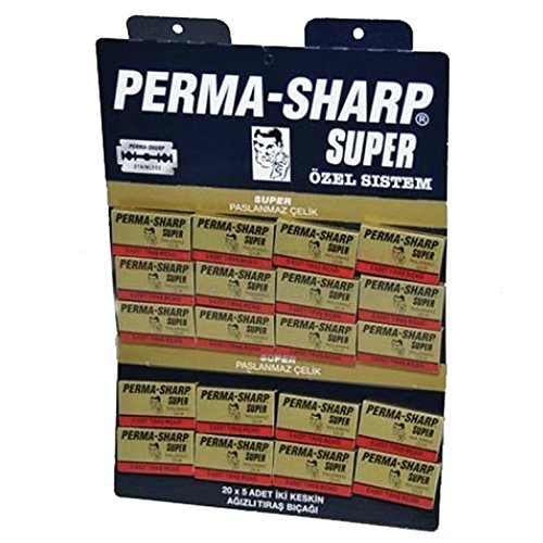 Perma-Sharp Hojillas de Afeitar - 100 Unidades