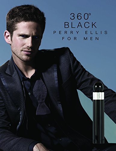 Perry Ellis 360 Black 100ml - eau de toilette (Hombres, Semillas de cardamomo, Nutmeg, Nutmeg, Ámbar, Tabaco, Amber,Tobacco)