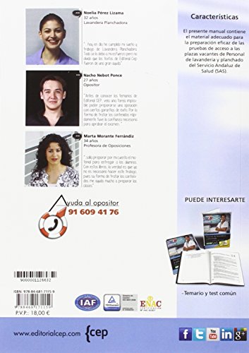 Personal de lavandería y planchado. Servicio Andaluz de Salud (SAS). Temario y tes específico