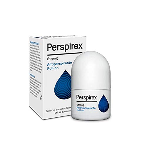 Perspirex ® | Perspirex Strong | Desodorante Antitranspirante Axilas Roll On con Elevada Eficacia y Efectividad Anti Sudor hasta 5 días | Para Personas que Sufren de Sudoración Severa | 20 Ml