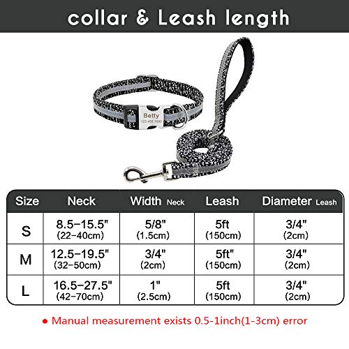 PET ARTIST Collares para Perros Personalizables para Perros pequeños, medianos y Grandes, Collar para Perro con Nombre Grabado Reflectante para Perro Bulldog francés Bulldog Boxer Pastor alemán