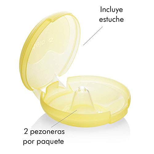 Pezonera para lactancia con estuche Medela Contact, transparente, talla M (20 mm)