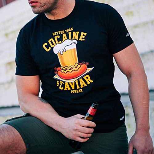 PG Wear Cocain&Caviar - Camiseta, color negro Negro XXXL