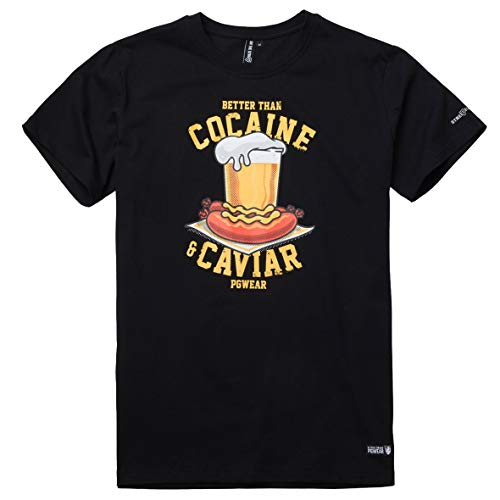 PG Wear Cocain&Caviar - Camiseta, color negro Negro XXXL