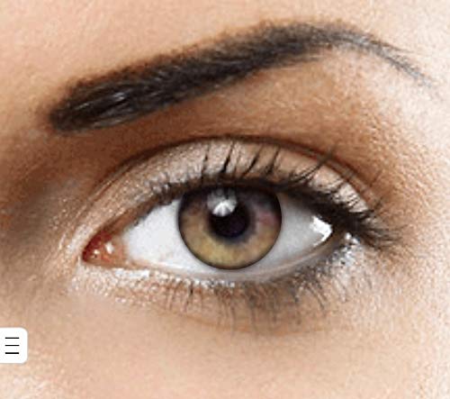 PHANTASY Eyes® HOLLYWOOD Lentillas de color natural (PURE HAZEL) PURO AVELLANNA 1 par (2 PIEZAS) - sin dioptrías + INCLUYE ESTUCHE GRATIS
