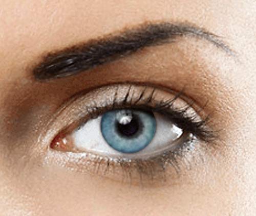 PHANTASY Eyes® HOLLYWOOD Lentillas de color natural (TOPAZ AZUL) 1 par (2 PIEZAS) - sin dioptrías + INCLUYE ESTUCHE GRATIS