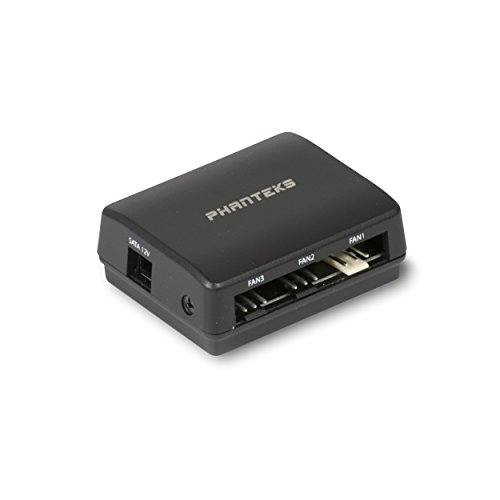 Phanteks PH-PWHUB_01 Hardware - Accesorio de refrigeración (Negro, De plástico, 8 Ventilador(es), 38 mm, 46 mm, 17,5 mm)