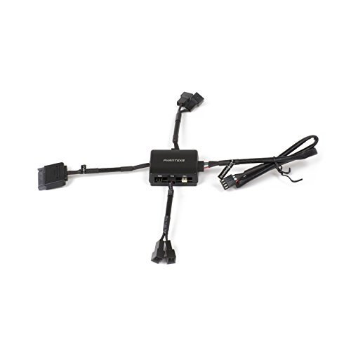 Phanteks PH-PWHUB_01 Hardware - Accesorio de refrigeración (Negro, De plástico, 8 Ventilador(es), 38 mm, 46 mm, 17,5 mm)