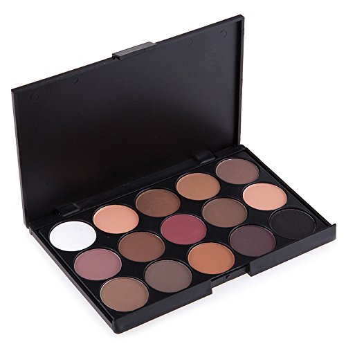 PhantomSky 15 Colores Sombra De Ojos Paleta de Maquillaje Cosmética - Perfecto para Uso Profesional y Diario