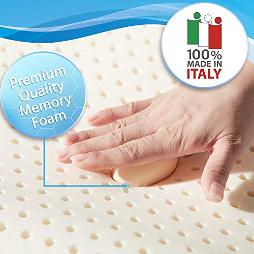 Pharmaflex [PREMIUM] | Made in Italy, Dispositivo Médico para la Cervicalgia Memory Foam, Cojín Ortopédico Ergonómico, Almohada Cervical para el Cuello y el Dolor Cervical