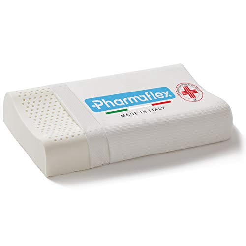 Pharmaflex [PREMIUM] | Made in Italy, Dispositivo Médico para la Cervicalgia Memory Foam, Cojín Ortopédico Ergonómico, Almohada Cervical para el Cuello y el Dolor Cervical