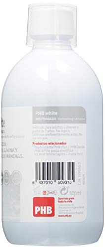 Phb Phb White Mouthwash Adult 500 Ml - 50 ml