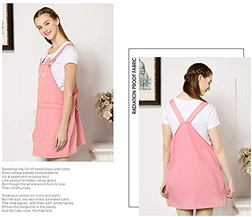 PHBSF Traje De Radiación Vestido De Maternidad Camisetas Sin Mangas De Maternidad Eslinga De Fibra Protección contra La Radiación Ropa De Maternidad, Suelta Y Cómoda(Size:Grande)