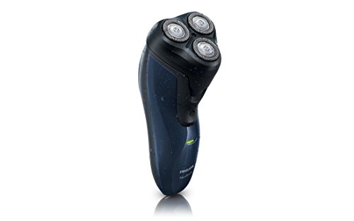 Philips AT620/14 Aqua Touch - Afeitadora Eléctrica Wet & Dry, Negro/Azul