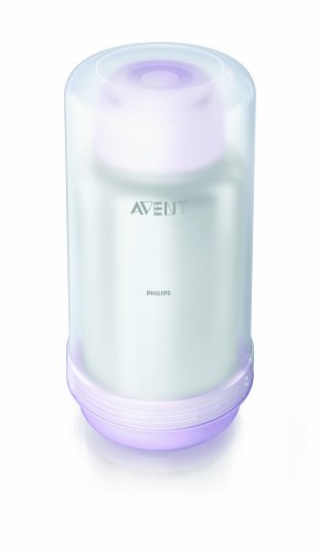 Philips Avent SCF256/00 - Calientabiberones termo no eléctrico con tapa con vertido fácil, tapa protectora, color gris