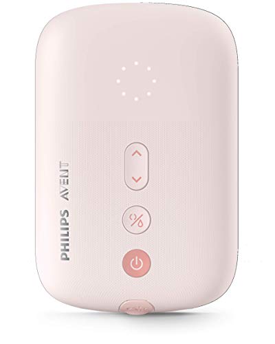 Philips Avent SCF395/11 - Sacaleches eléctricos individual silencioso con cojín masajeador, 8 ajustes de estimulación y 16 de extracción, biberón natural de 125 ml incluido, color rosa