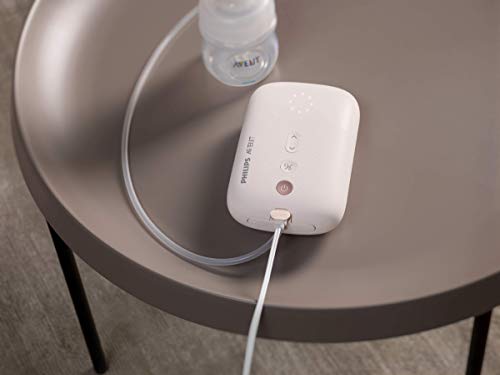 Philips Avent SCF395/11 - Sacaleches eléctricos individual silencioso con cojín masajeador, 8 ajustes de estimulación y 16 de extracción, biberón natural de 125 ml incluido, color rosa