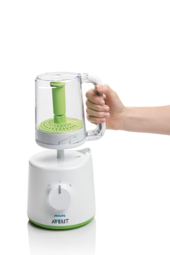 Philips Avent SCF870/20 - Procesador de alimentos para bebés 2 en 1, color blanco y verde