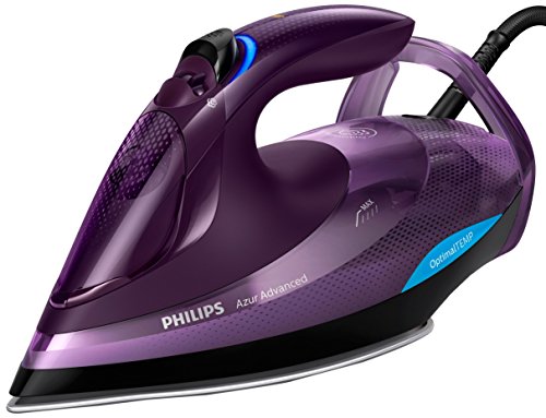 Philips Azur Advanced GC4934/30 - Plancha Ropa Vapor sin quemaduras ni necesidad de realizar ajustes de la temperatura, 3000 W, Golpe Vapor 230g, Vapor Continuo 55g, Suela Steam Glide Plus