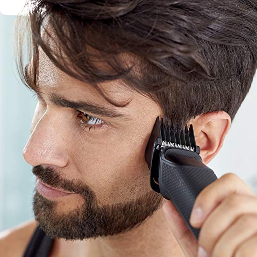 Philips Barbero MG5720/15 - Recortador de barba y precisión 9 en 1 tecnología Dualcut, para un recorte profesional, autonomía de 80 minutos, batería, negro