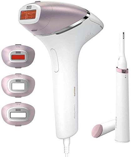 Philips bri949/00 Lumea Prestige IPL dispositivo con 4 accesorios para cuerpo, cara, zona del bikini y axilas y 1 recortador de precisión