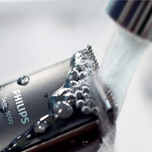 Philips BT5200/16 - Barbero con cuchillas metálicas y peine-guía integrado, color negro