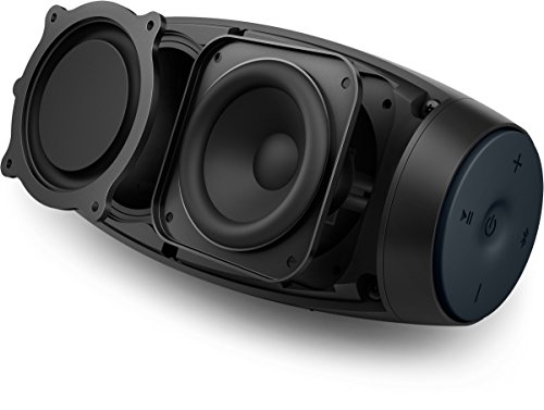 Philips Everplay BT6900B - Altavoz Bluetooth (Potente y portátil de pie, Resistente al Agua, con micrófono, Correa USB) Color Negro