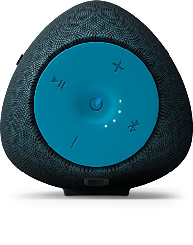 Philips Everplay BT7900A - Altavoz Bluetooth (Potente y portátil de pie, Resistente al Agua, con micrófono, Correa USB) Color Azul