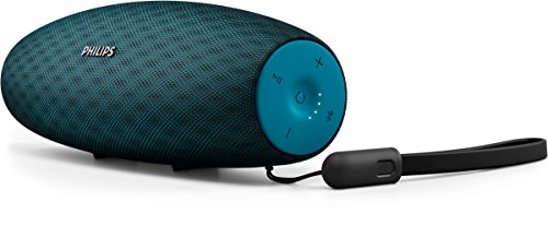 Philips Everplay BT7900A - Altavoz Bluetooth (Potente y portátil de pie, Resistente al Agua, con micrófono, Correa USB) Color Azul