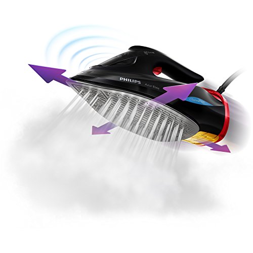 Philips GC5037/80 Azur Elite plancha de vapor, dynamiq Sensor, 0,35 l, 3000 W, Negro/Rojo