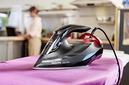 Philips GC5037/80 Azur Elite plancha de vapor, dynamiq Sensor, 0,35 l, 3000 W, Negro/Rojo