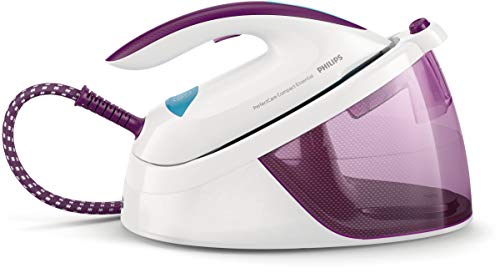 Philips GC6822/30/WH/VT Centro de Planchado GC6822/30 Violeta, Potencia 2400W, 2400 W, 1.3 litros, Ceramic, Púrpura, Blanco