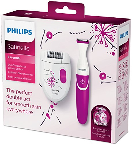 Philips HP6548/01 - Set con depiladora, perfilador y bolsa para guardar