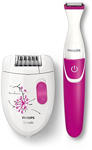 Philips HP6548/01 - Set con depiladora, perfilador y bolsa para guardar