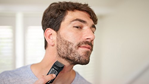 Philips MG3730/15 Recortadora para barba y pelo, 8 en 1, accesorios para nariz y orejas, cortapelos cara, y cabeza, 60 minutos de autonomía, Negro