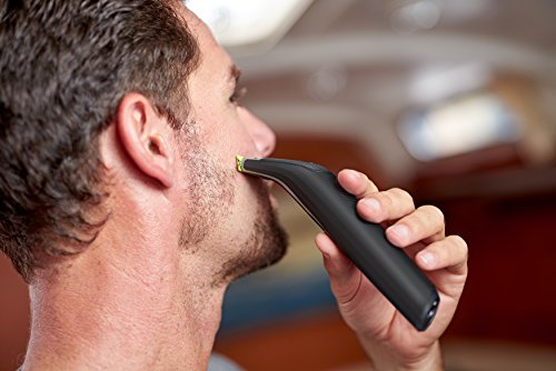 Philips OneBlade Pro QP6510/30 - Recortador de barba con peine de precisión de 12 longitudes, recorta, perfila y afeita, recargable