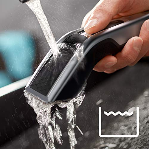 Philips Serie 5000 HC5630/15 - Cortapelos, 28 ajustes de longitud para estilo deseado, 90 min de uso sin cable, incluye 3 peines-guía y funda